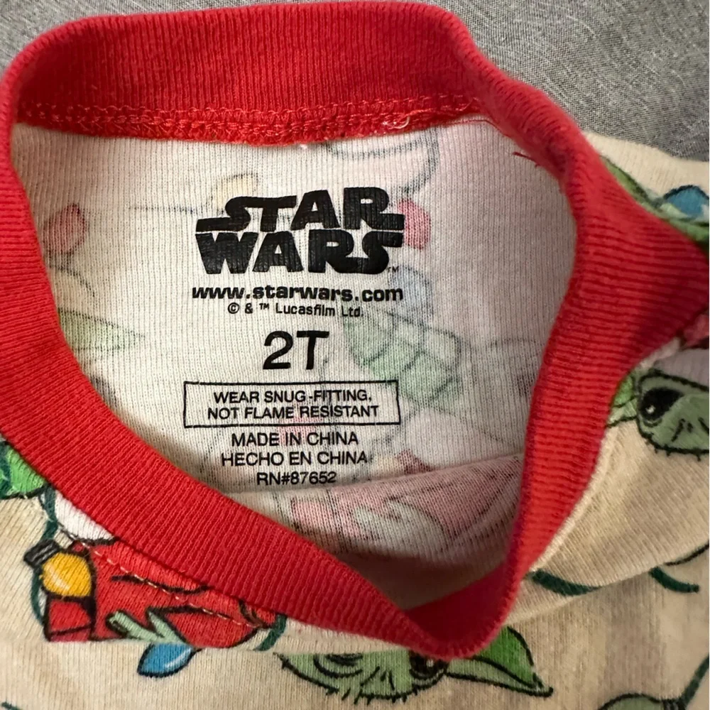 Festive Baby Yoda Pajama Set‎